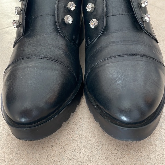 Disco Rosso Italian Leather Studded Loafers - Picture 4 of 11